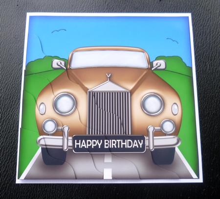 Rolls Royce Car Wavy Corner Side Stacker Topper by Charlie Angel