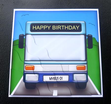 Single Decker Bus Wavy Corner Side Stacker Topper by Charlie Angel
