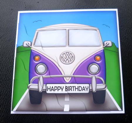 Camper Van Wavy Corner Side Stacker Topper by Charlie Angel