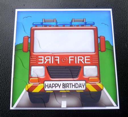 Fire Engine Wavy Corner Side Stacker Topper by Charlie Angel