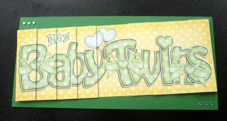 New Baby Twins Dl Side Stacker Topper by Charlie Angel