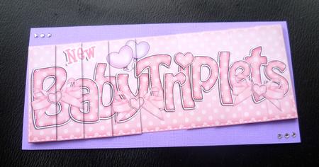 New Baby Triplets Dl Side Stacker Topper by Charlie Angel