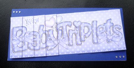 New Baby Triplets Dl Side Stacker Topper by Charlie Angel