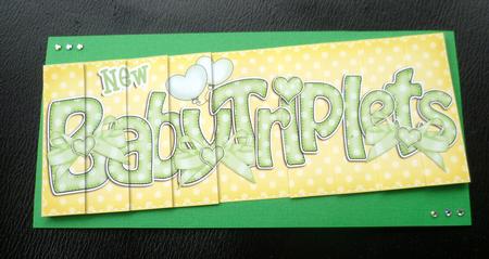 New Baby Triplets Dl Side Stacker Topper by Charlie Angel