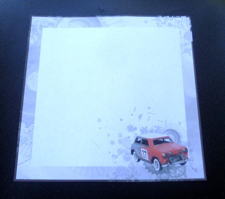 Into the Red Mini & Cogs 8x8inch Ink Saving Insert by Charlie Angel