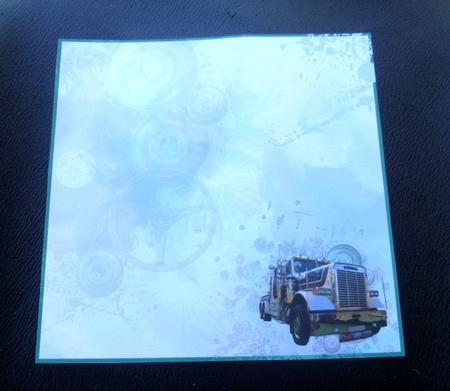 Truck & Cogs 8x8inch Insert by Charlie Angel