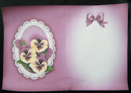Pansy, Lace and Pearls Matching Insert A5 Portrait by Charlie Angel