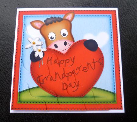 Gigi Horse's Grandparents Day Heart Wavy Corner by Charlie Angel