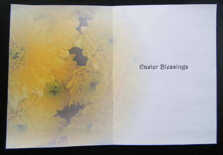 Faded Yellow Insert - Easter Blessings by Charlie Angel
