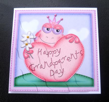 Freya Frog's Grandparents Day Heart Wavy Corner by Charlie Angel