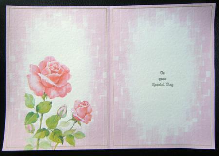 On Your Special Day Pink Rose Insert by Charlie Angel