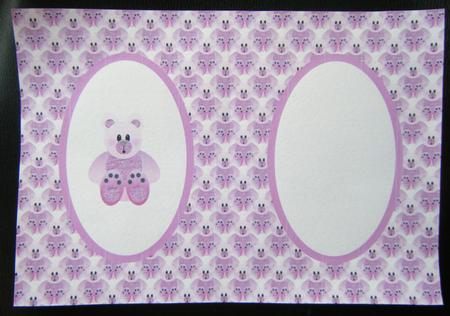 Pink Glitter Bear Insert by Charlie Angel