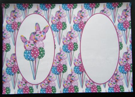 Easter Egg Balloon and Rabbit Insert by Charlie Angel