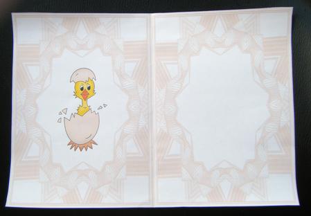 Peek-a-boo Easter Chick Insert by Charlie Angel