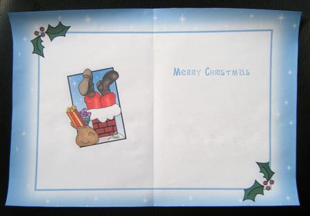 Santa Got Stuck Xmas Insert by Charlie Angel