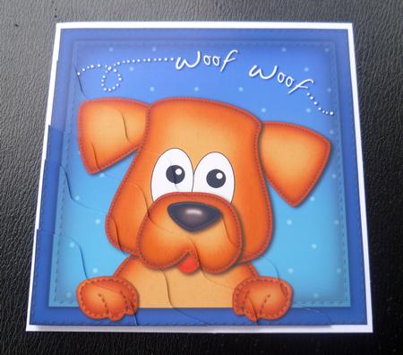 Rusty Dog Wavy Corner Side Stacker Topper by Charlie Angel