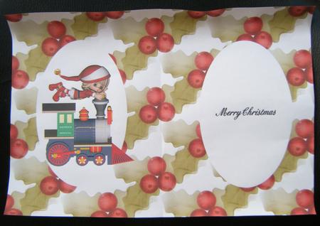 Santas Special Train Delivery Insert by Charlie Angel