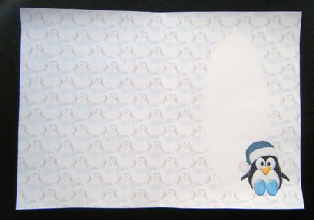 The Little Blue Christmas Penguin Insert by Charlie Angel