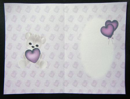 Purple Love Bear Insert by Charlie Angel