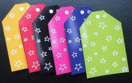 Colourful Tags with Stars by Charlie Angel