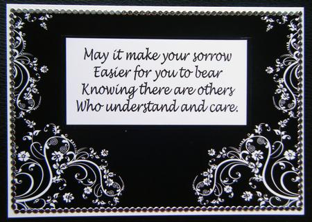 Sympathy Floral Black & White by Charlie Angel