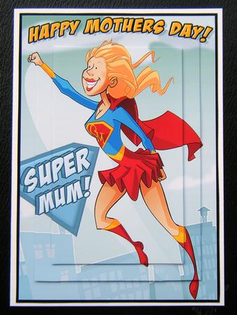Supermum A4 Blue by Charlie Angel