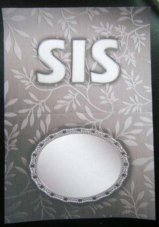 Elegant Metallic Words Matching Insert A5 Landscape by Charlie Angel
