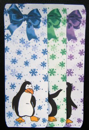 Cute Penguin Bookmarks by Charlie Angel