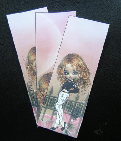 Danielle Set of 3 Bookmarks by Charlie Angel