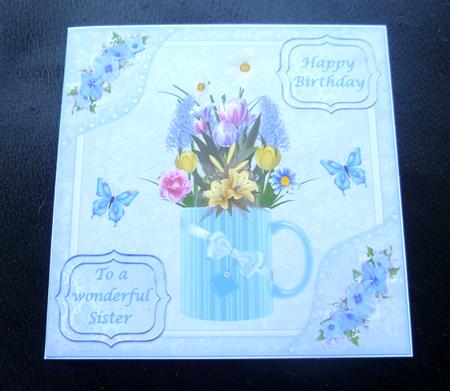 Butterflies Birthday Decoupage Topper 2 by Charlie Angel