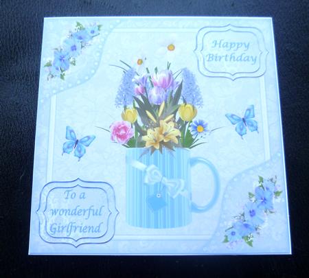 Butterflies Birthday Decoupage Topper 1 by Charlie Angel