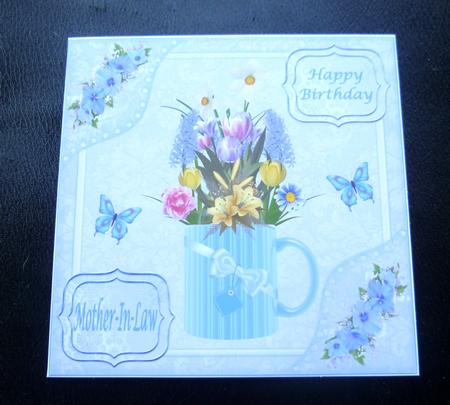Butterflies Birthday Decoupage Topper by Charlie Angel