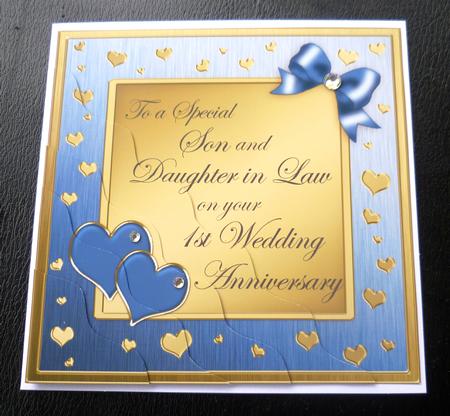 Son and Daughter in Law 1st Wedding Anniversary by Charlie Angel