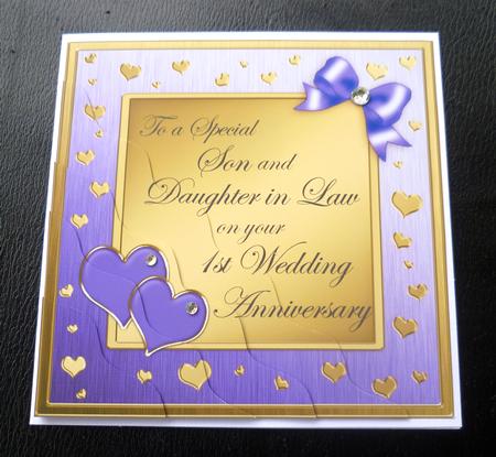 Son and Daughter in Law 1st Wedding Anniversary by Charlie Angel