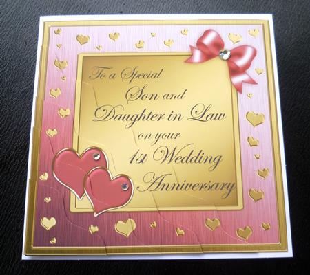 Son and Daughter in Law 1st Wedding Anniversary by Charlie Angel