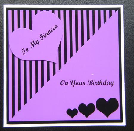Fiancee Birthday Hearts by Charlie Angel