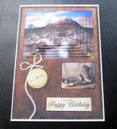 Scenic the Buckle, Walking Boots & Compass 7x5inch Pyramid by Charlie Angel