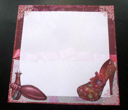 Fabulous in Pink Shoes & Anemone 8x8inch Insert by Charlie Angel