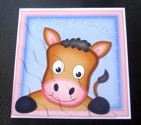 Gigi Horse 3rd Birthday Side Stacker Topper by Charlie Angel