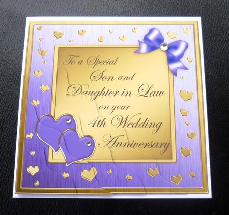 Son and Daughter in Law 4th Wedding Anniversary by Charlie Angel