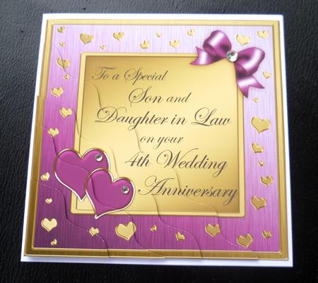 Son and Daughter in Law 4th Wedding Anniversary by Charlie Angel
