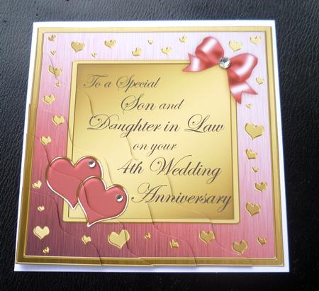 Son and Daughter in Law 4th Wedding Anniversary by Charlie Angel