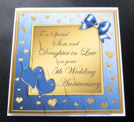 Son and Daughter in Law 5th Wedding Anniversary by Charlie Angel