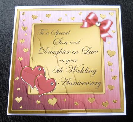 Son and Daughter in Law 5th Wedding Anniversary by Charlie Angel
