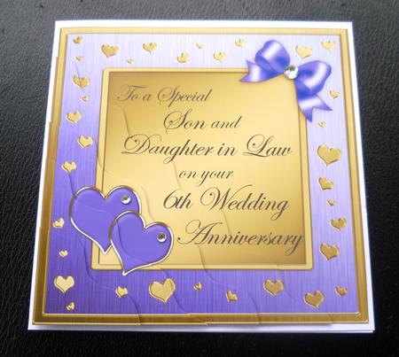 Son and Daughter in Law 6th Wedding Anniversary by Charlie Angel
