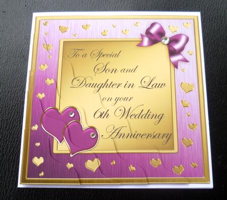 Son and Daughter in Law 6th Wedding Anniversary by Charlie Angel