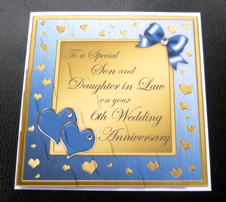 Son and Daughter in Law 6th Wedding Anniversary by Charlie Angel