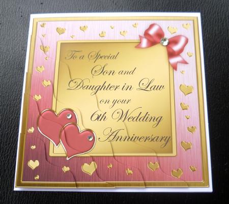Son and Daughter in Law 6th Wedding Anniversary by Charlie Angel