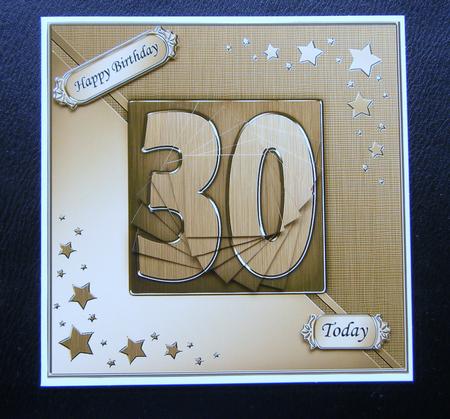 30th Metallic Age Quick Card with Twisted Pyramage by Charlie Angel