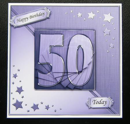 50th Metallic Age Quick Card with Twisted Pyramage by Charlie Angel